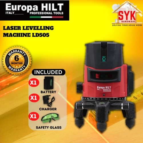 SYK Europa Hilt LD505 Laser Levelling Machine Measuring Tool 5 Blue Line Adjustable Laser Indoor Outdoor