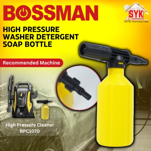 SYK Bossman BPC-1070 1Pcs High Pressure Washer Water Jet Detergent Soap Bottle Snow Foam Bottle Botol Sabun