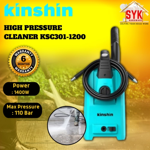 SYK Kinshin KSC301-1200 High Pressure Cleaner Car Water Jet Sprayer Washer Car Washer Mesin Cuci Kereta