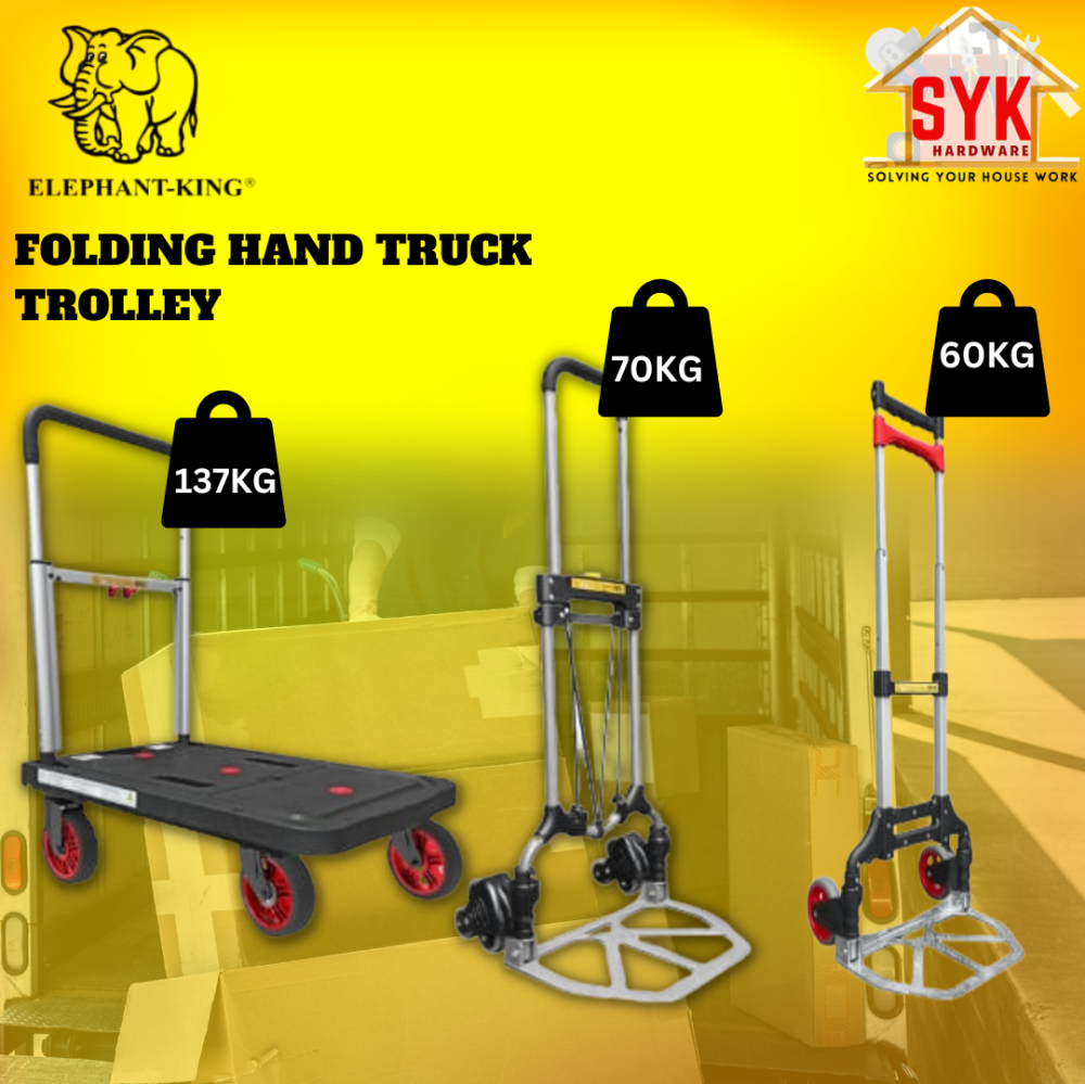 SYK Elephant King Folding Platform Hand Truck Trolley Wheels Heavy Duty ...