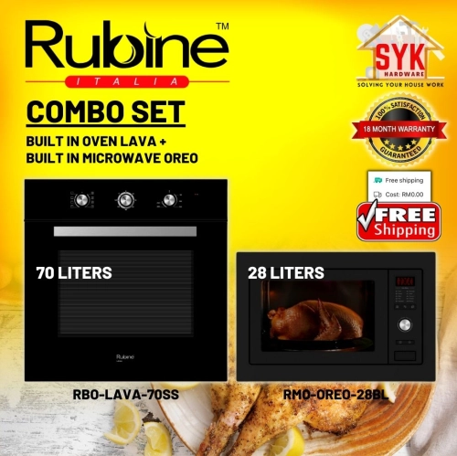 SYK Free Shipping Rubine Built in Oven RBO-LAVA-70SS Electric Oven RMO-OREO-28BL Built In Oven Grill Microwave Oven