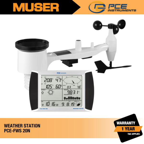 PCE-FWS 20N Weather Station | PCE Instruments by Muser Weather / Air Quality Station PCE Instruments Kuala Lumpur (KL), Malaysia, Selangor, Sunway Velocity Supplier, Suppliers, Supply, Supplies | Muser Apac Sdn Bhd