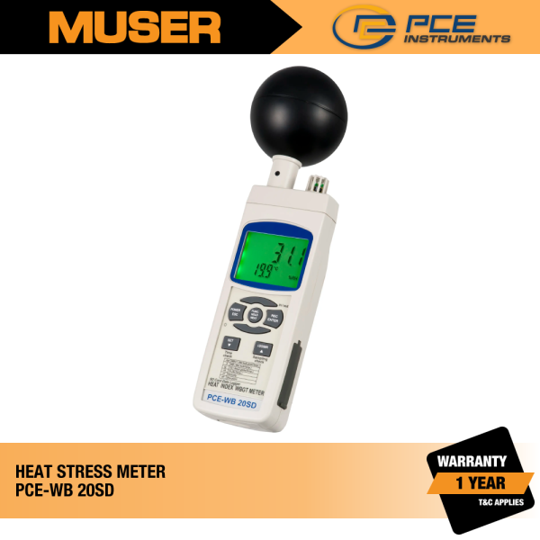 PCE-WB 20SD Heat Stress Meter | PCE Instruments by Muser Heat Stress PCE Instruments Kuala Lumpur (KL), Malaysia, Selangor, Sunway Velocity Supplier, Suppliers, Supply, Supplies | Muser Apac Sdn Bhd