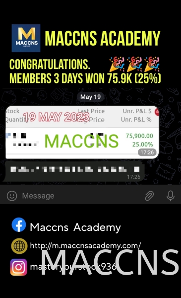 Stock Trading Malaysia proven method  Monthly income proven result Stock Trading Malaysia Result Malaysia, Selangor, Kuala Lumpur (KL) Courses, Classes | Maccns Academy