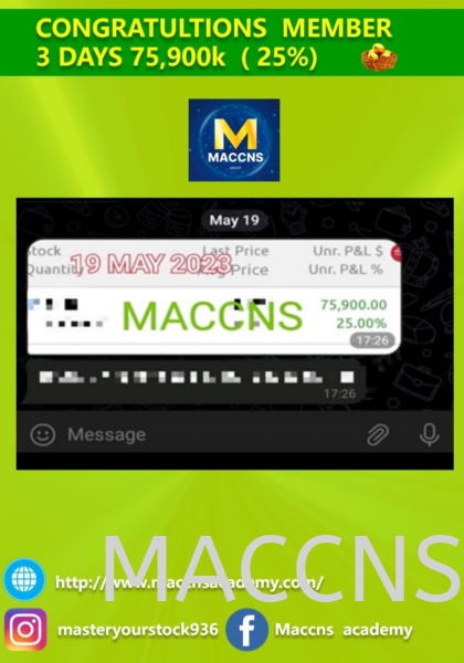  Monthly income proven result ǹƱɼ   Courses, Classes | Maccns Academy