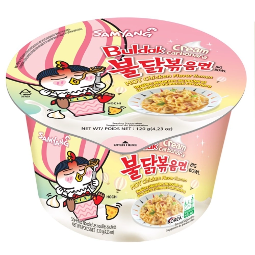 Samyang Hot Chicken Ramen Cream Carbonara Big Bowl 120g