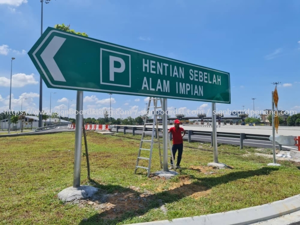 JKR Road Signage Signboard At Alam Impian Shah Alam Papan Tanda Jalan Raya Kuala Lumpur (KL), Malaysia Pembinaan, Pasang, Pembekal | Great Sign Advertising (M) Sdn Bhd