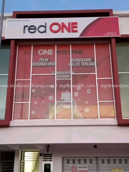 Red One Glass Sticker Printing At Selangor  Stiker Kaca Selangor, Malaysia, Kuala Lumpur (KL) Pembuat, Pebekal, Pemasangan | Great Sign Advertising (M) Sdn Bhd