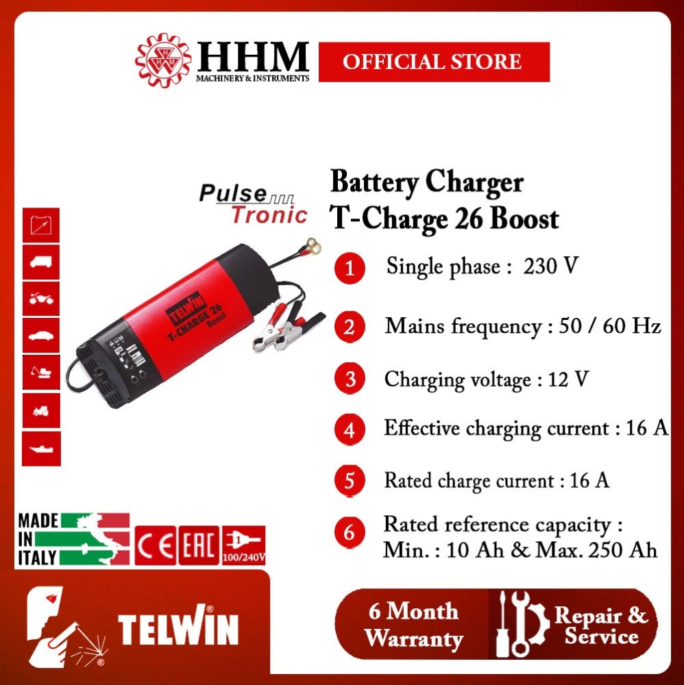 TELWIN Battery Charger T-Charge 26 Boost Battery Charger Automotive Kuala  Lumpur (KL), Malaysia, Selangor, PJ Supplier, Suppliers, Supply, Supplies |  HHM Machinery & Instruments Sdn Bhd
