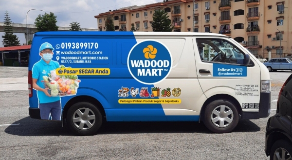 Van Advertising For Wadood Mart Van Advertising Vehicle Advertising Malaysia, Selangor, Kuala Lumpur (KL), Puchong Services | AD-ON-BUS SDN BHD