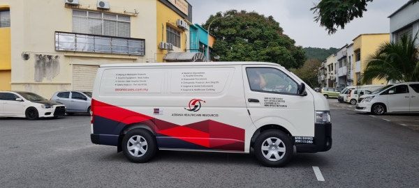 Van Advertising For Asrana Healthcare Resources Van Advertising Vehicle Advertising Malaysia, Selangor, Kuala Lumpur (KL), Puchong Services | AD-ON-BUS SDN BHD