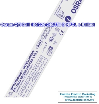 Osram QTi Dali 100/220-240/750 D NFCL Constant LED Driver (Dimmable)