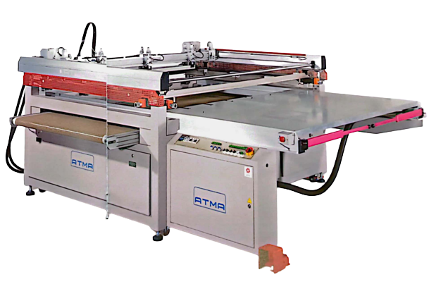 Four-Post Screen Printer with Gripper Take off