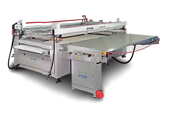 Jumbo Four-Post Screen Printer with Gripper Take-off