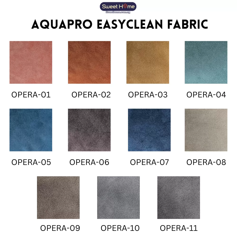 Aqua Pro Easyclean Fabrics Sofa Selections