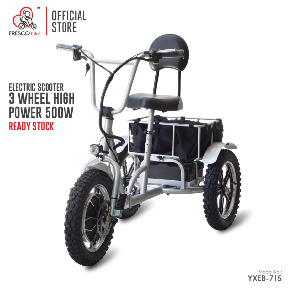 Electric Scooter 3 Wheel Folding 500W for Elderly Electric Scooter Wheelchair - Fresco Bike Kuala Lumpur, KL, Malaysia Supply, Supplier, Suppliers | Fresco Cocoa Supply PLT