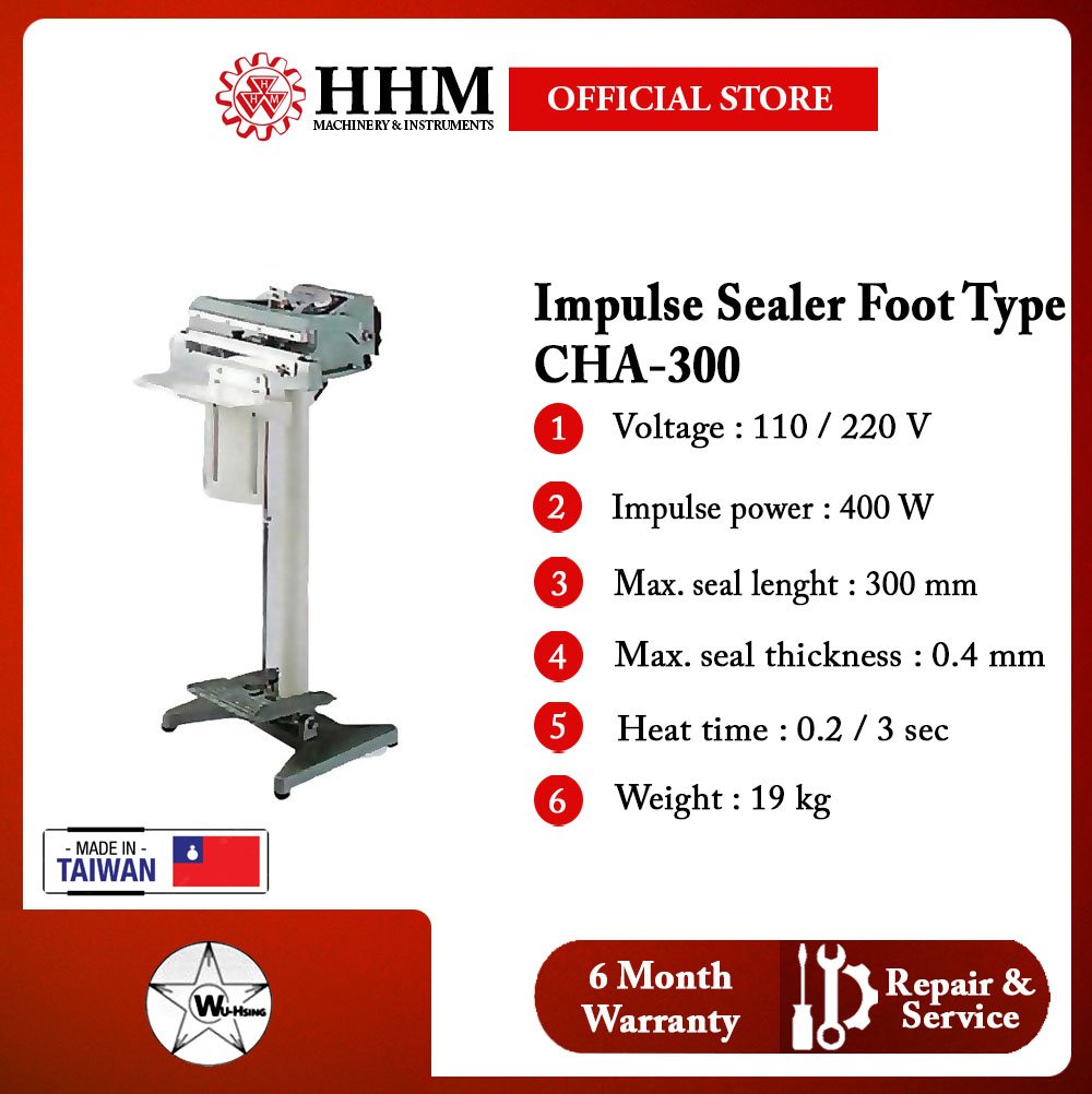 WU HSING Impulse Sealer Foot Type CHA 300 Plastic Sealer Other