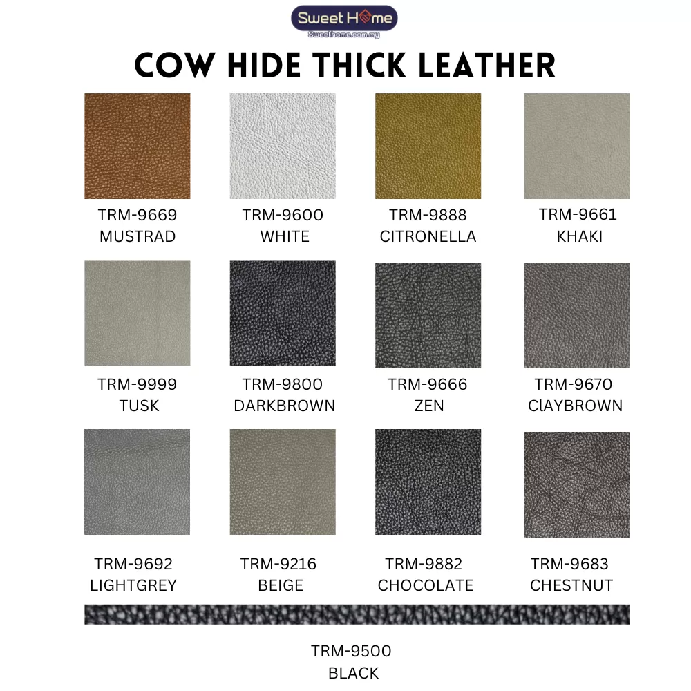 Cow Hide Thick Leather Sofa Selections