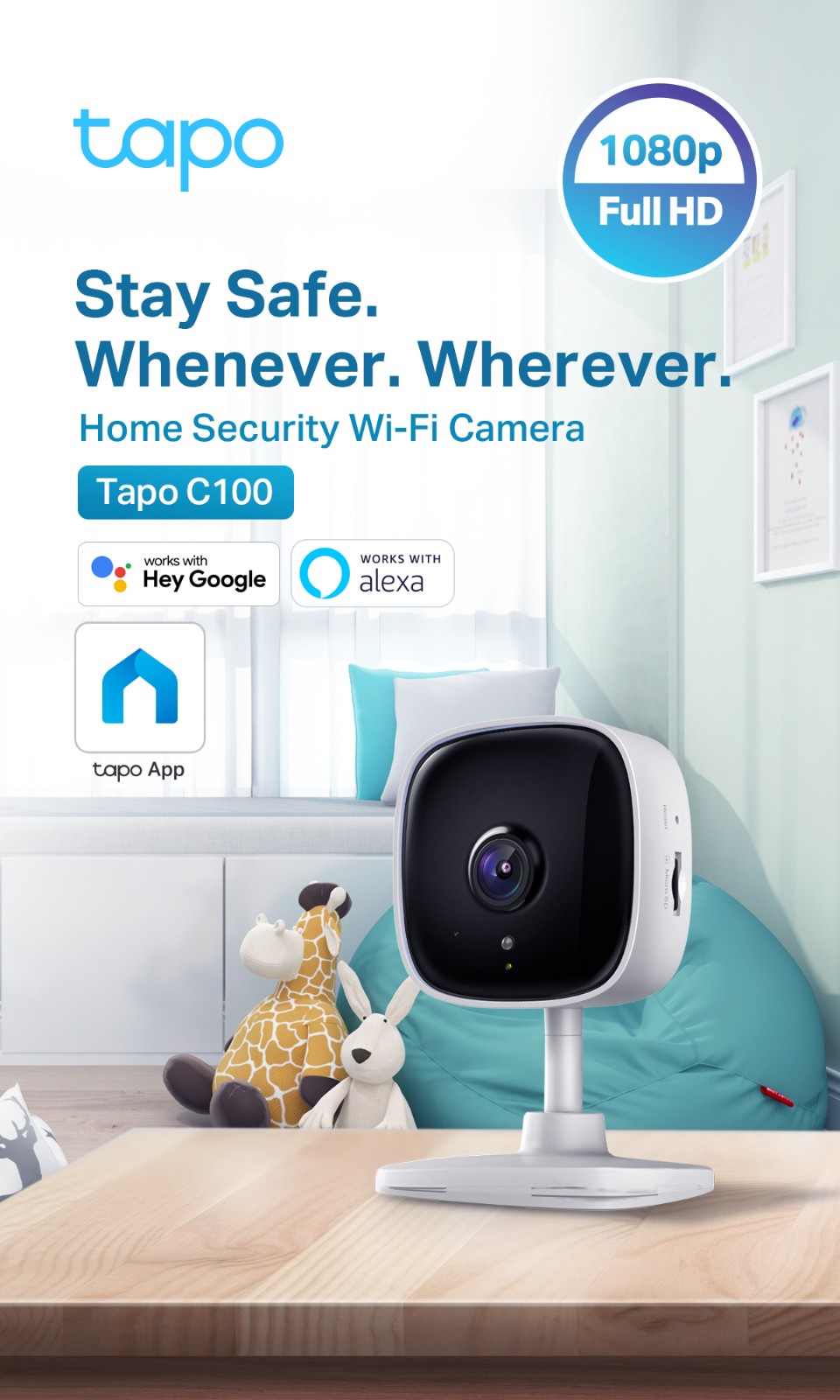 Tapo C100 2MP Home Security WiFi Camera