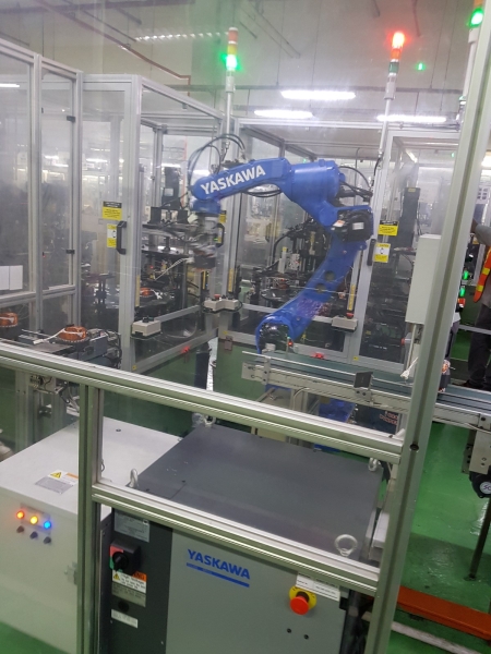 ROBOT AUTO PICK & PLACE Stator Lacing Robot Auto Pick & Place Stator Industrial Malaysia, Melaka Supplier, Suppliers, Supply, Supplies | EMS Automation Sdn Bhd