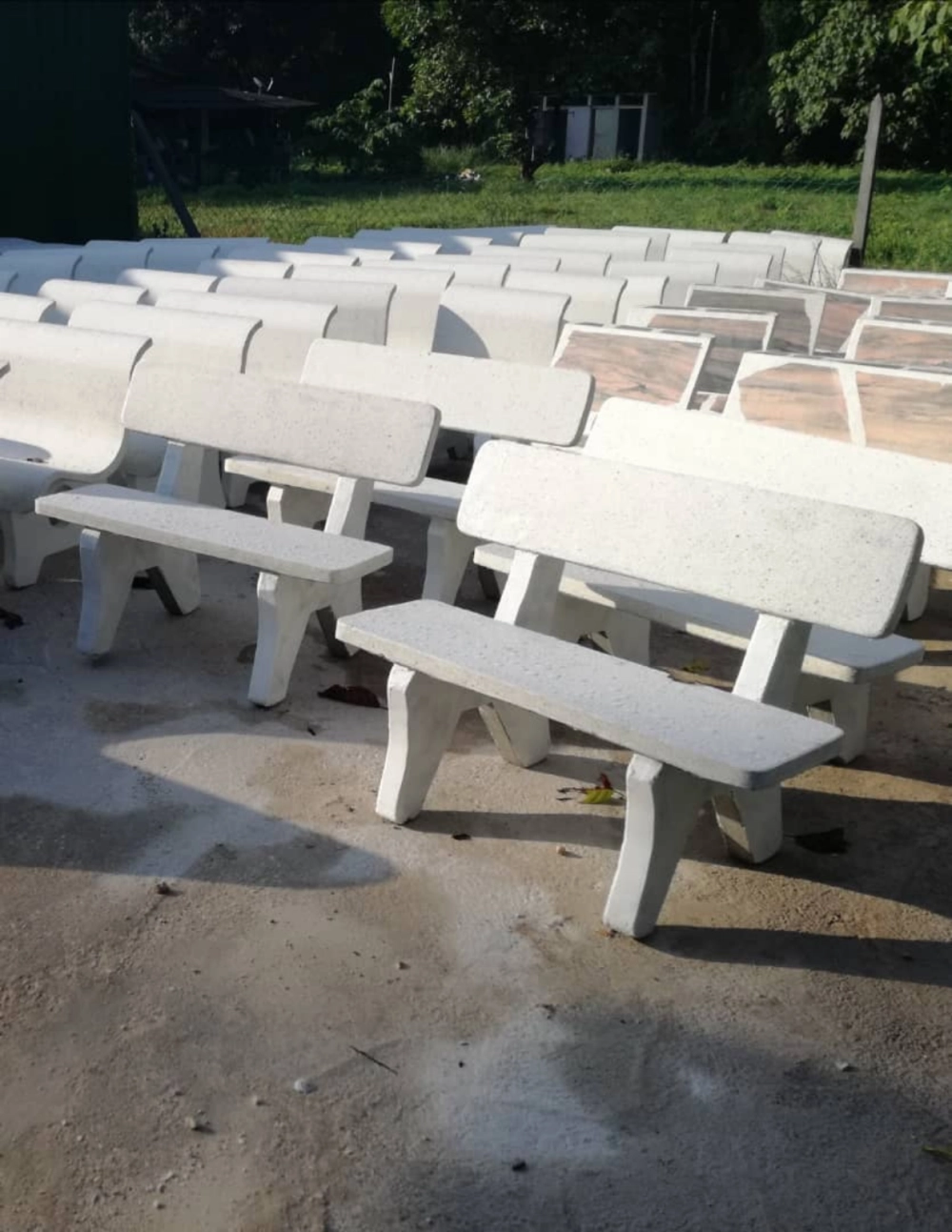 4 ft bench Garden furniture Marble 