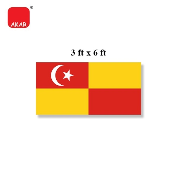 Jalur Gemilang Selangor Flag 3 x 6 feet, 78 g Flag MICS Selangor, Malaysia, Kuala Lumpur (KL), Semenyih Supplier, Suppliers, Supply, Supplies | V CAN (1999) SDN BHD