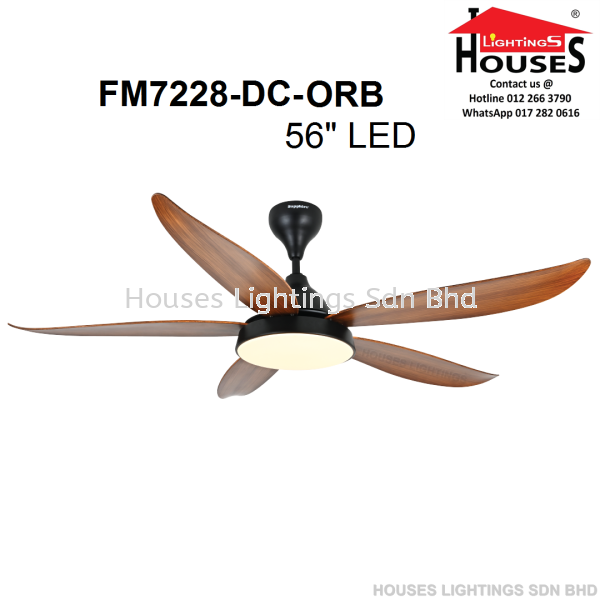 SAPPHIRE FM7228 ORB (56")+24W LED-3C Sapphire Ceiling Fan Ceiling Fan Selangor, Malaysia, Kuala Lumpur (KL), Puchong Supplier, Suppliers, Supply, Supplies | Houses Lightings Sdn Bhd