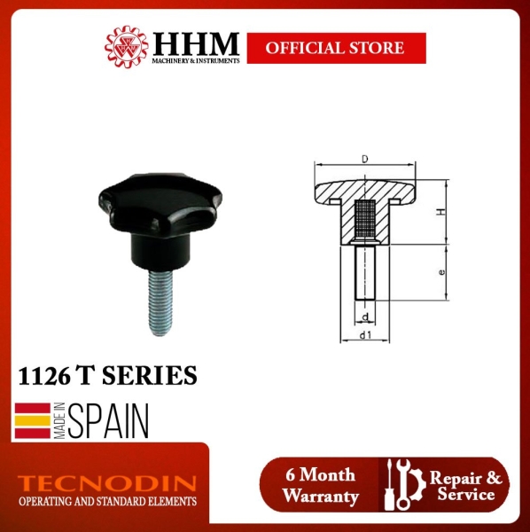 TECNODIN 1126 T Series knobs Knobs & Handles Other Tools Kuala Lumpur (KL), Malaysia, Selangor, PJ Supplier, Suppliers, Supply, Supplies | HHM Machinery & Instruments Sdn Bhd