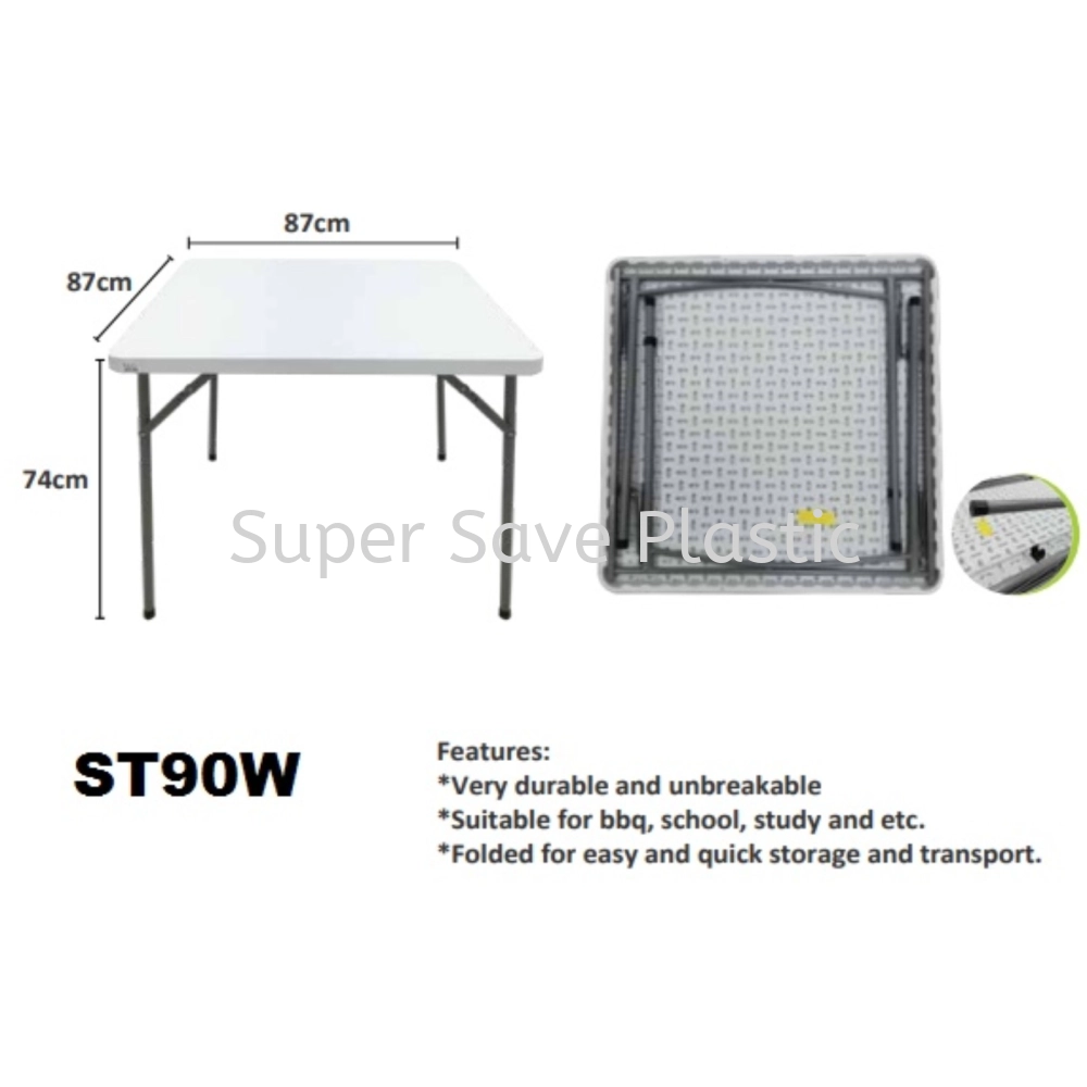 ST90W 3FT SQUARE TABLE(87X87X74CM)