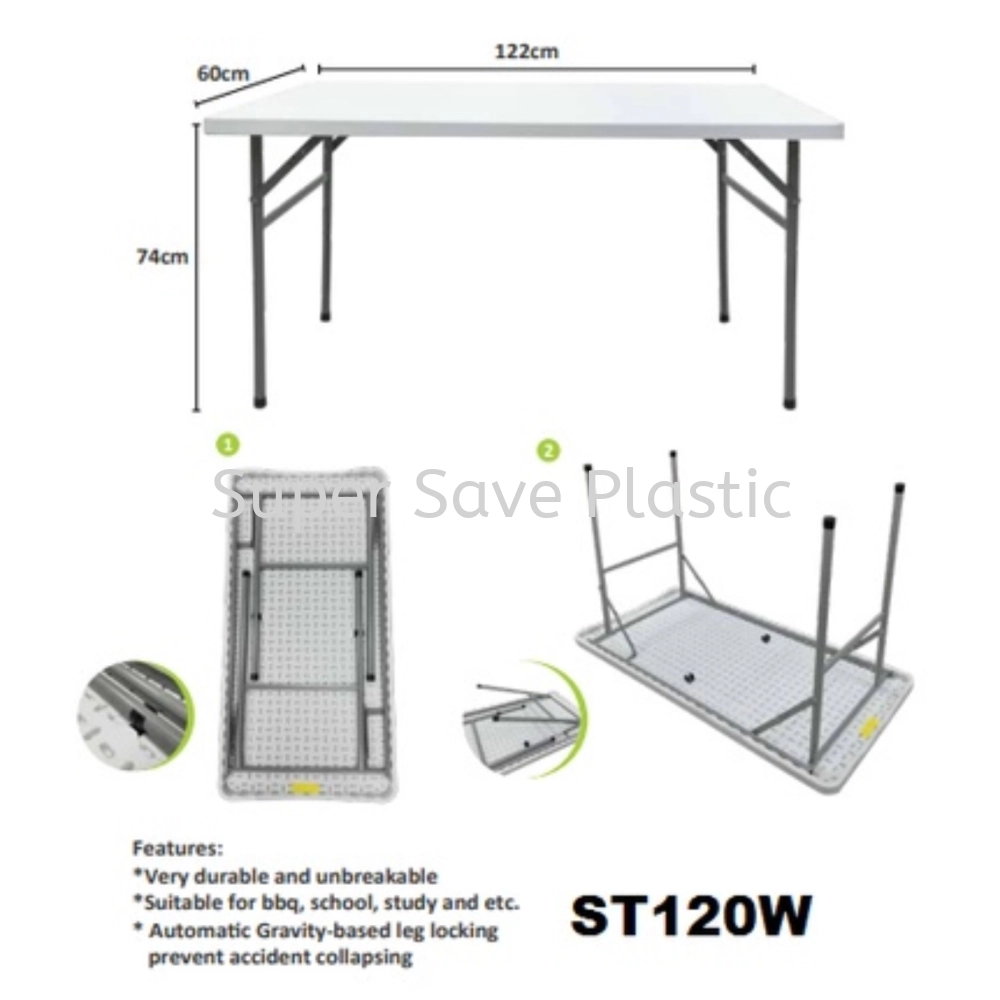 ST120W 4FT SOLID TABLE(122X60X74CM)