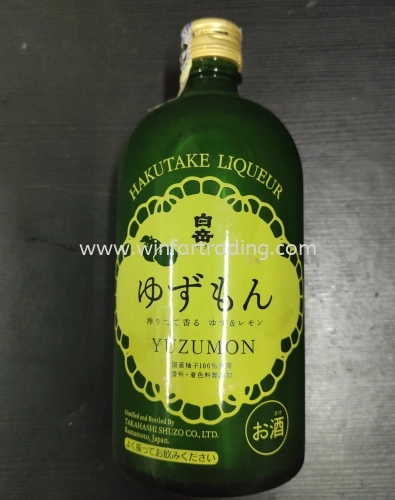 HAKUTAKE YUZUMON 720ML 8% BC4958782107034