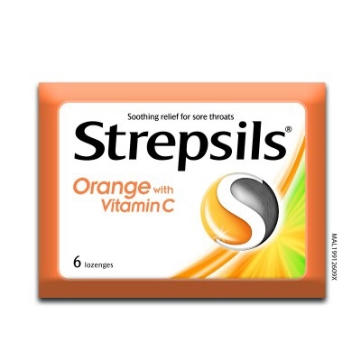 Strepsils Orange Vitamin C 6's