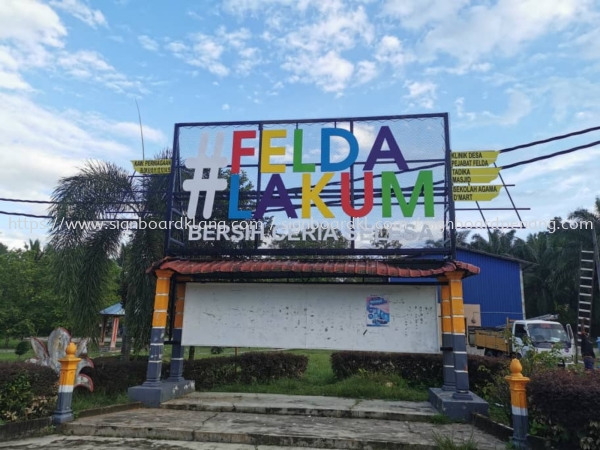 Felda Lakum 3D PVC Cut Out Lettering Logo Signage Signboard At Pahang PVC BOARD 3D LETTERING Klang, Malaysia Supplier, Supply, Manufacturer | Great Sign Advertising (M) Sdn Bhd