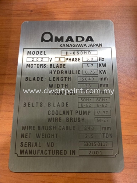 Aluminium plate engraved  Engraved plague/ cnc engraved Pvc board Johor Bahru (JB), Malaysia, Mount Austin, Desa Jaya Supplier, Manufacturer, Supply, Supplies | Dwarf Point Sdn Bhd