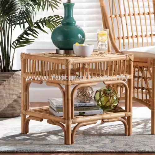 RATTAN SIDE TABLE