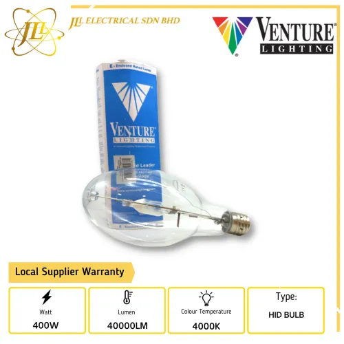 VENTURE 33544 400W 135V 4000K E40 METAL HALIDE HID LIGHT BULB