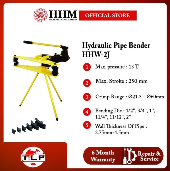 TLP HUANHU Hydraulic Pipe Bender (HHW-2J) HYDRAULIC PIPE BENDER Bender Metal Working Tools Kuala Lumpur (KL), Malaysia, Selangor, PJ Supplier, Suppliers, Supply, Supplies | HHM Machinery & Instruments Sdn Bhd