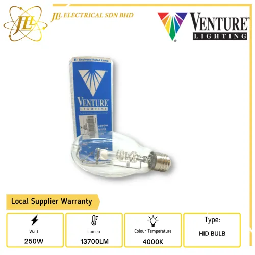 VENTURE 63052 250W 133V 4000K E39 METAL HALIDE HID LIGHT BULB