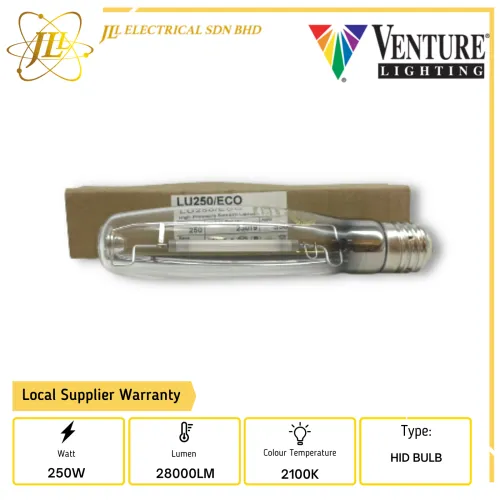 VENTURE 23019 250W 100V 2100K E39 HIGH PRESSURE SODIUM HID LAMP