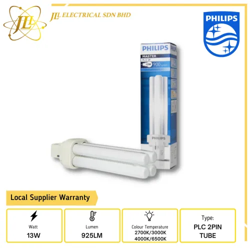  PHILIPS MASTER PLC 13W 2PIN TUBE [2700K/3000K/4000K/6500K]