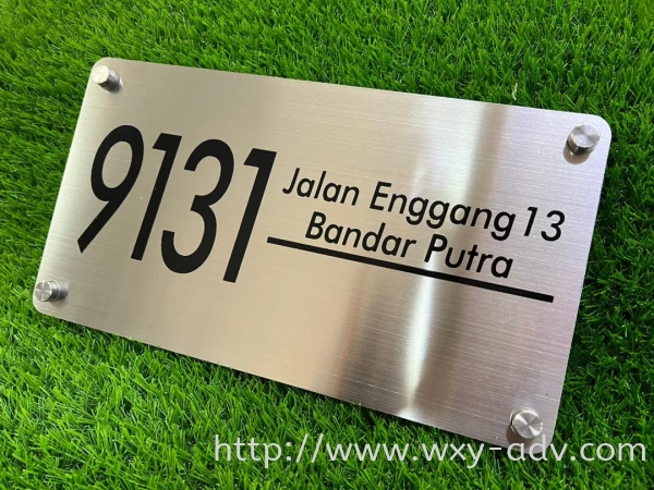 Stainless Steel Number Plate Number Plate Johor Bahru (JB), Malaysia Advertising, Printing, Signboard,  Design | Xuan Yao Advertising Sdn Bhd