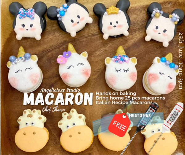 Macaron Workshop Baking Workshop Baking & Culinary Kuala Lumpur (KL), Malaysia, Selangor, Danau Desa Class, Lesson, Workshop | Angelicioxs Studio