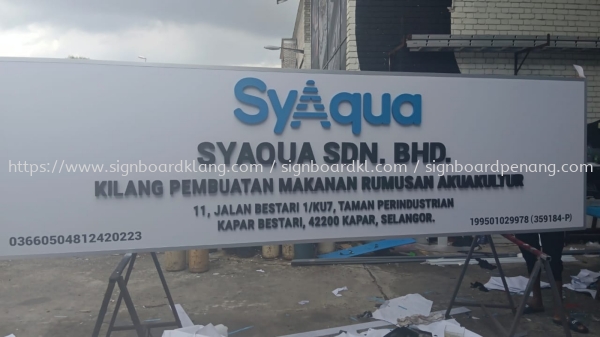 Syaqua 3D PVC Cut Out Lettering Logo Signage Signboard At Kapar Selangor 3D PVC BOARD LETTERING SIGNBOARD Klang, Malaysia Supplier, Supply, Manufacturer | Great Sign Advertising (M) Sdn Bhd