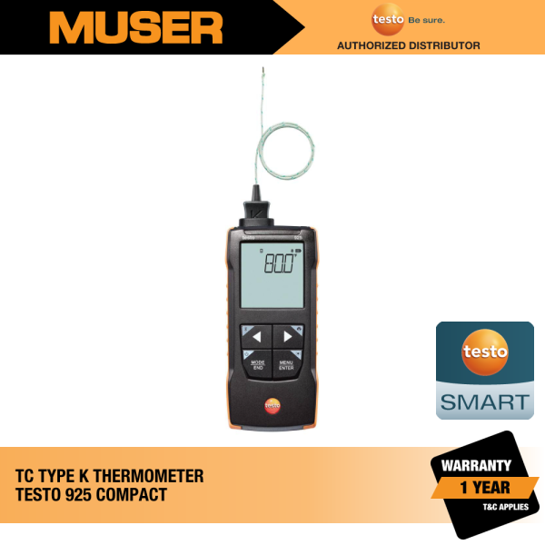 Testo 925 (0563 0925) Temperature Measuring Instrument for TC Type K with App Connection Air Temperature Measurement Temperature Kuala Lumpur (KL), Malaysia, Selangor Supplier, Suppliers, Supply, Supplies | Muser Apac Sdn Bhd