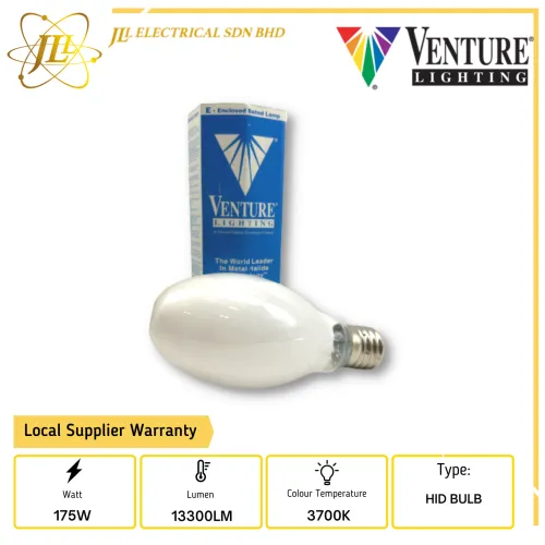 VENTURE 40698 175W 132V 3700K E40 METAL HALIDE HID LIGHT BULB