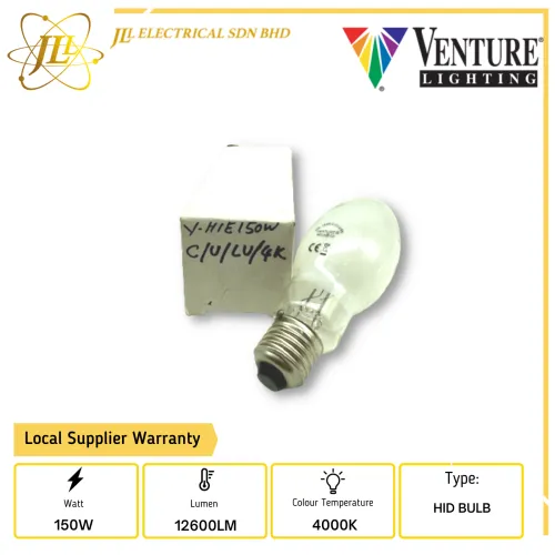 VENTURE 10007 150W 95V 4000K E27 METAL HALIDE HID LIGHT BULB