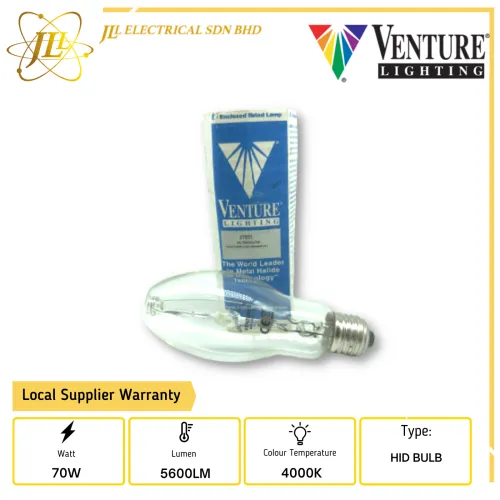 VENTURE 63173 70W 85V 3700K E27 METAL HALIDE HID LIGHT BULB