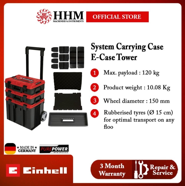 ( PRE-ORDER 1 WKS ) Einhell E-Case Tower Modular Tool Box Carrying Case Kuala Lumpur (KL), Malaysia, Selangor, PJ Supplier, Suppliers, Supply, Supplies | HHM Machinery & Instruments Sdn Bhd