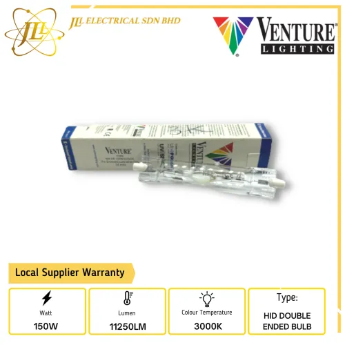 VENTURE 11295 150W 95V 3000K Rx7s METAL HALIDE HID DOUBLE ENDED LIGHT BULB