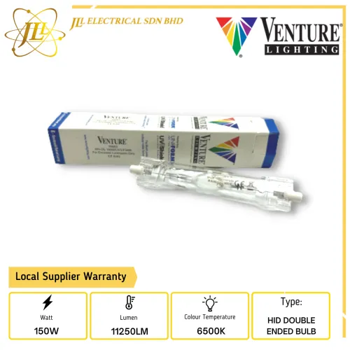 VENTURE 29963 150W 95V 6500K Rx7s METAL HALIDE HID DOUBLE ENDED LIGHT BULB